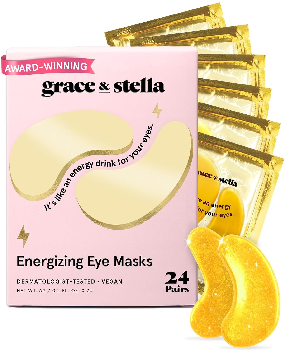 Gold Under-Eye Patches, 24 Pairs