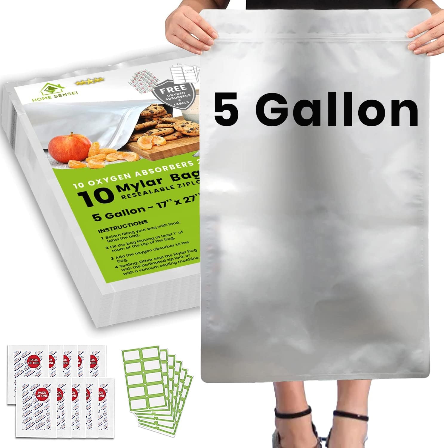 Gallon Mylar Food Storage Bags