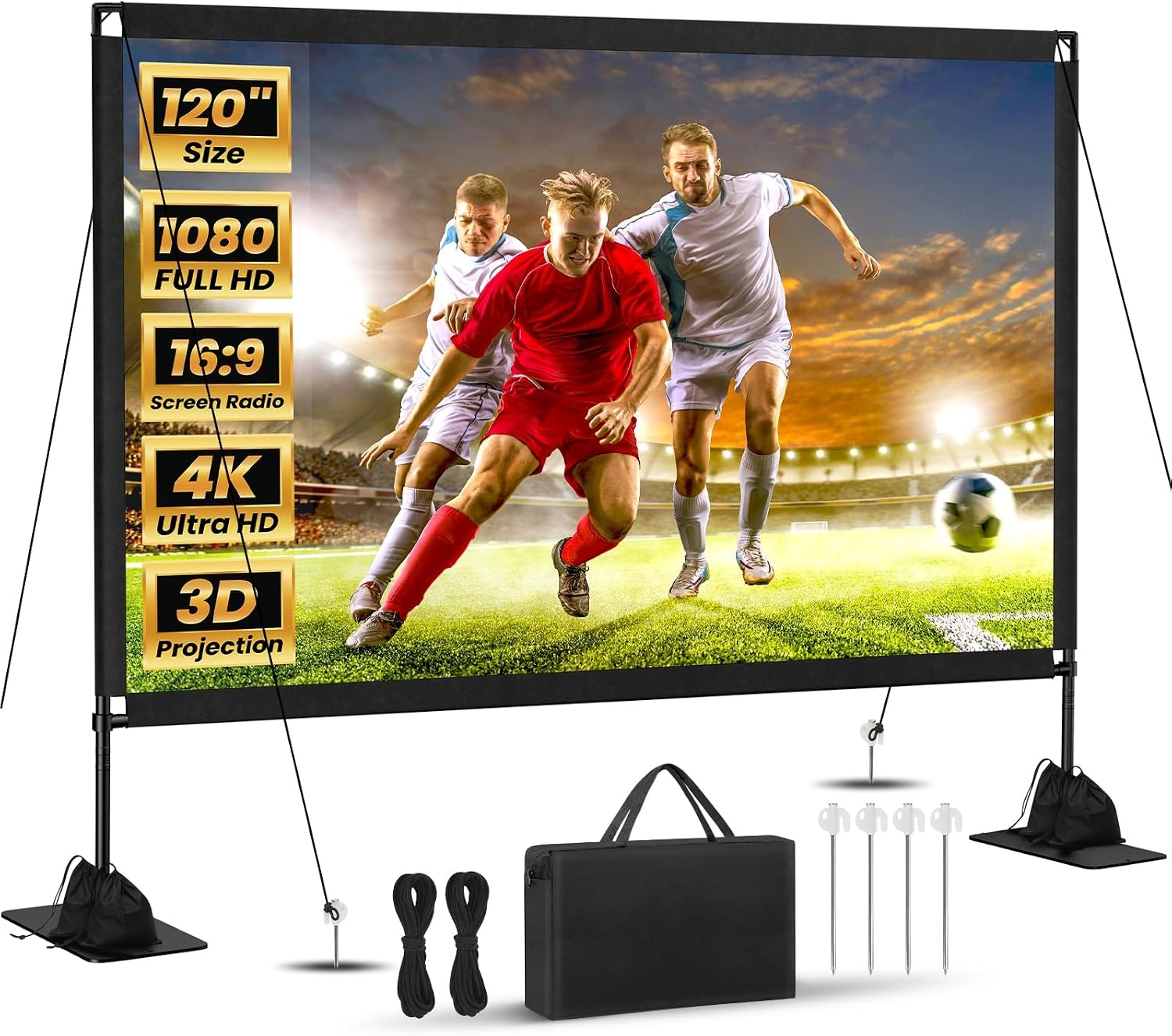 120-Inch Portable Projector Screen